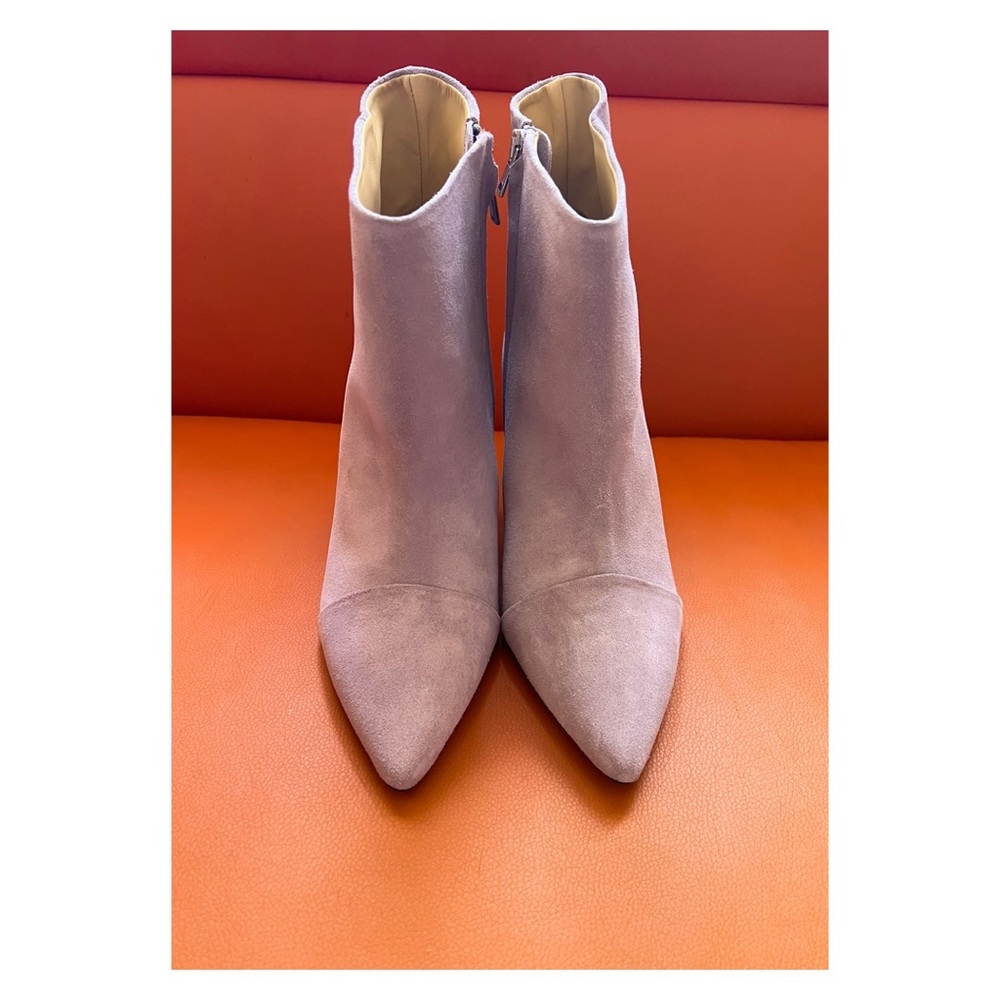 New! IRO Imani Suede Ankle Booties in Lilac - Picture 6 of 11